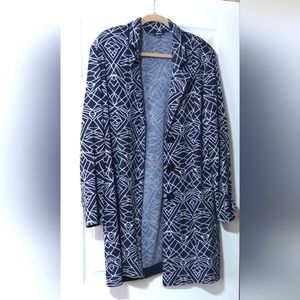 Misook XL Long Blue Blazer